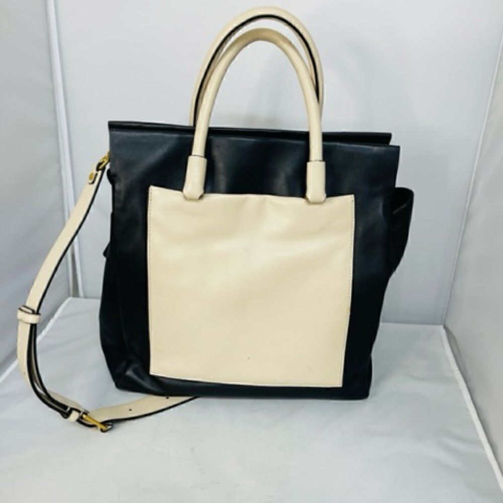 Marc by Marc Jacobs leather know when to fold em Nicky bag Two Toned color-block - Picture 3 of 8